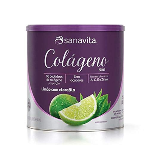 Colágeno Skin - 300g Limão com Clorofila - Sanavita, Sanavita