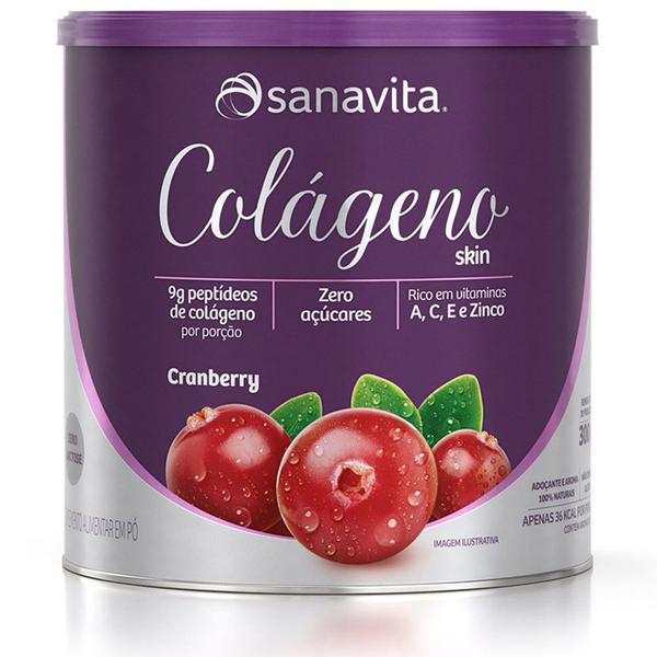 Colágeno Skin Cranberry 300g Sanavita
