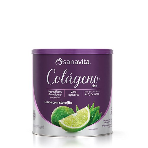 Colágeno Skin Limão com Clorofila 300G