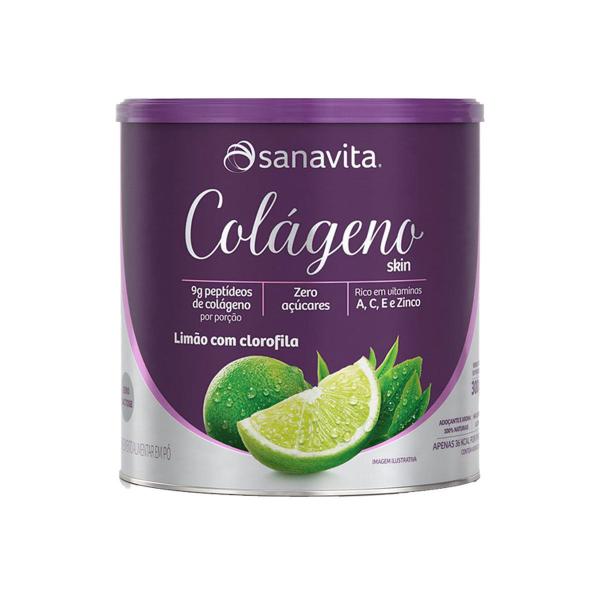 Colageno Skin Limao - Lata 300g - Sanavita