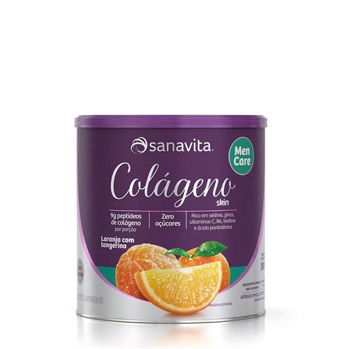 Colágeno Skin Men Care Hidrolisado Sabor Laranja + Tangerina 300g