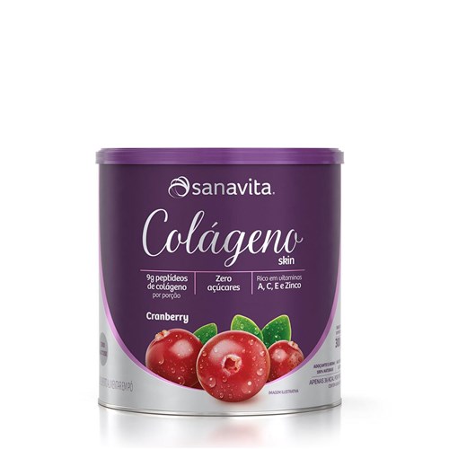 Colágeno Skin Sabor Cranberry 300g