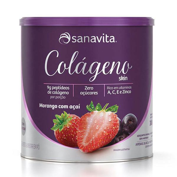 Colágeno Skin Sabor Morango com Açai - Sanavita - 300g