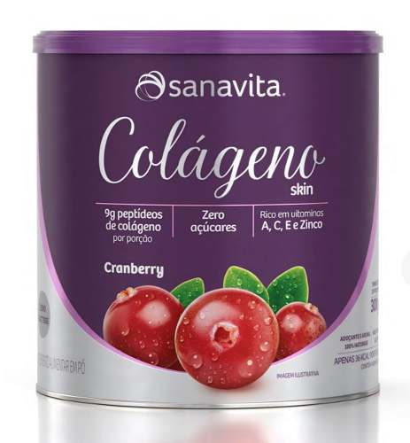 Colágeno Skin - Sanavita - Cranberry - 300g