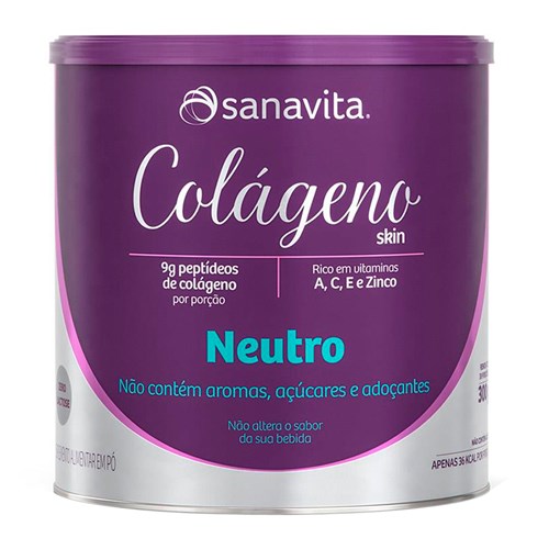 Colágeno Skin Sanavita Sabor Neutro 300g