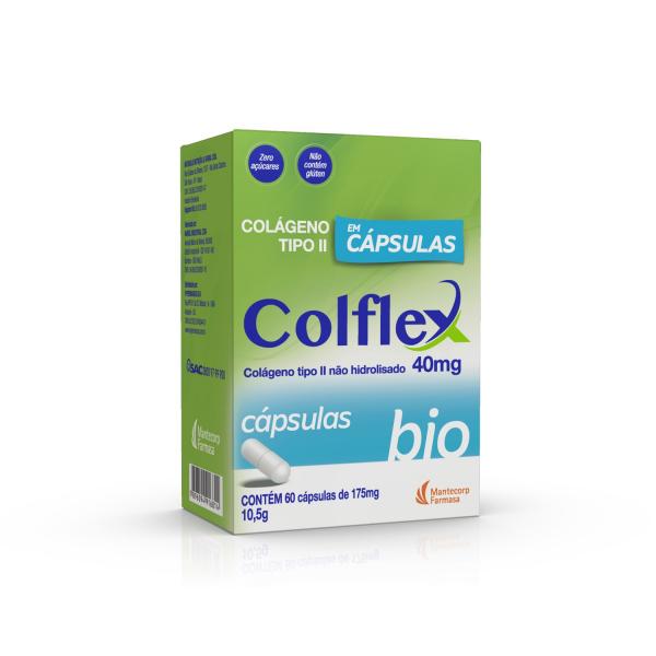 Colágeno Tipo II não Hidrolisado Colflex 60 Cápsulas