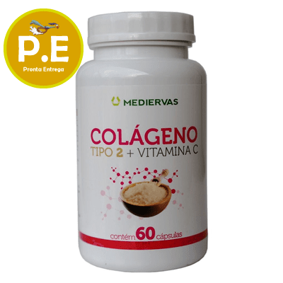 Colágeno Tipo 2 + Vitamina C 60 Cápsulas 500Mg Mediervas