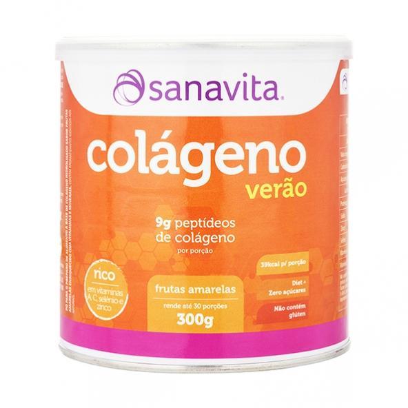 Colágeno Verão Sabor Frutas Amarelas 300g - Sanavita