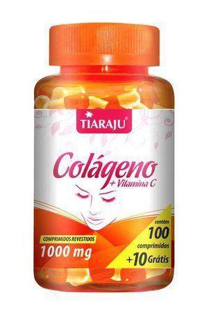 Colágeno + Vitamina C 1000mg - Tiaraju - 100 + 10 Comprimidos