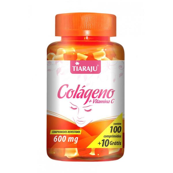 Colágeno + Vitamina C 600mg - Tiaraju - 100 + 10 Comprimidos