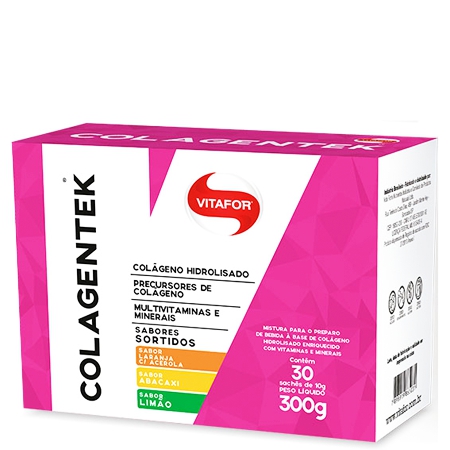 COLAGENTEK - Colágeno Hidrolisado (30 Sachês de 10g) - Vitafor