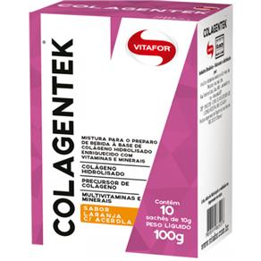 Colagentek (Colágeno Hidrolisado) - 10 Sachês - Vitafor - Abacaxi