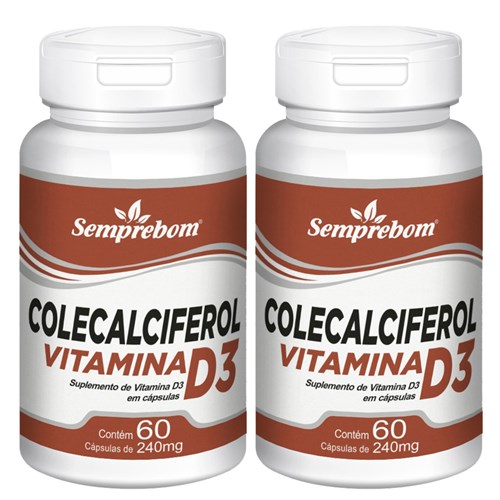 Colecalciferol Vitamina D3 Semprebom – 120 Cap. de 240 Mg.