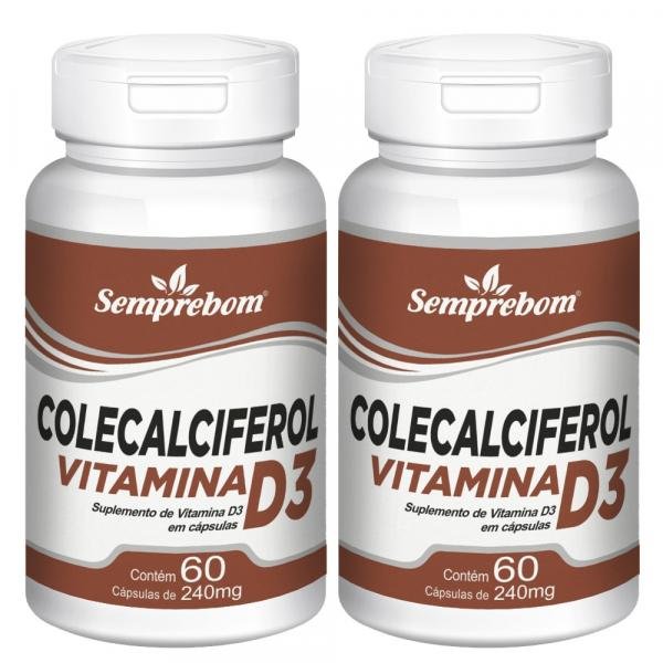 Colecalciferol Vitamina D3 Semprebom 120 Cap. de 240 Mg.