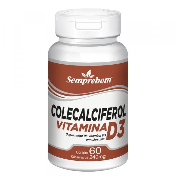 Colecalciferol Vitamina D3 Semprebom 60 Cap. de 240 Mg.