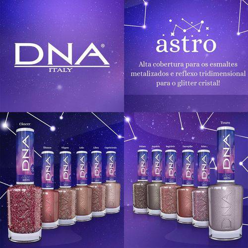 Coleção de Esmalte DNA Italy Astro, Kit com 12 Esmaltes