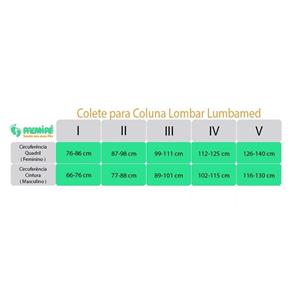 Colete para Coluna Lombar Lumbamed Plus Medi-Masculino-IV