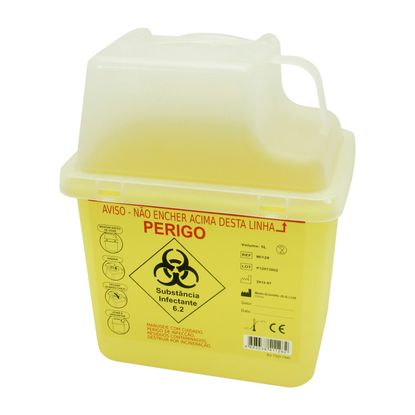 Coletor de Resíduos Perfurocortantes MD Rígido 05 Litros Amarelo