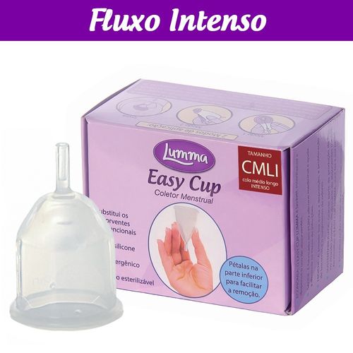 Coletor Menstrual Easy Cup - CMLI (Colo Médio Longo - Fluxo Intenso)