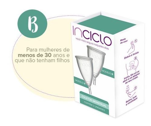 Coletor Menstrual Inciclo - B (2 Unidades)