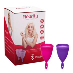 Coletor Menstrual Interno Fleurity Tipo 1 28ml 2 Unidades