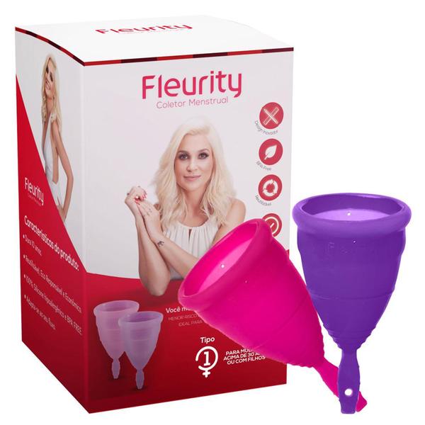 Coletor Menstrual Tipo 1 Fleurity - 2 Unidades - Cuidados Femininos