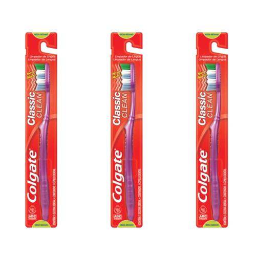 Colgate Classic Escova Dental Macia (kit C/03)