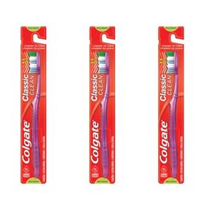 Colgate Classic Escova Dental Macia - Kit com 03