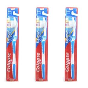 Colgate Essencial Clean Escova Dental Macia - Kit com 03