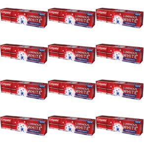 Colgate Luminous Instant White Creme Dental 70g - Kit com 12