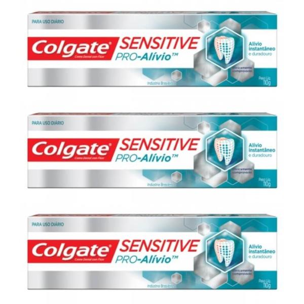 Colgate Sensitive Pro Alivio Creme Dental 110g (Kit C/03)