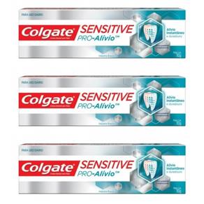 Colgate Sensitive Pro Alivio Creme Dental 110g - Kit com 03