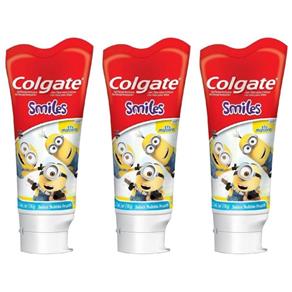 Colgate Smiles Creme Dental Infantil Minions 100g - Kit com 03