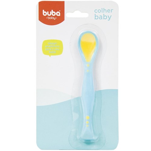 Colher Baby 5248 - Buba Toys - Azul Bebê