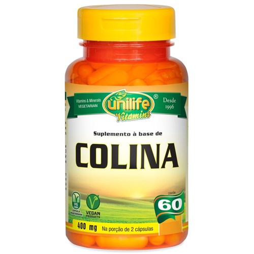 Colina Unilife Vitamina B8 60 Cápsulas