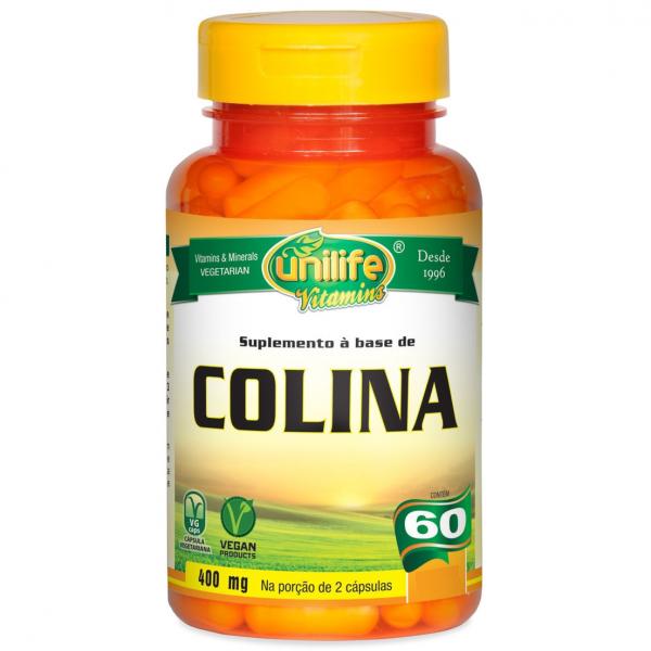 Colina Vitamina B8 60 Cápsulas - Unilife