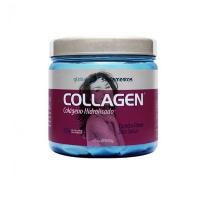Collagen Hidrolisado 250g - Global Suplementos Collagen Hidrolisado 250g Sem Sabor - Global Suplementos