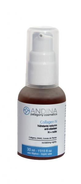 Collagen N - Hidratante Noturno Antielastase com Maca dos Andes da Patagônia 30ml - Andina