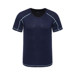 Collar Men fina respirável Desportiva Outdoor Sports T-shirt Quick Dry