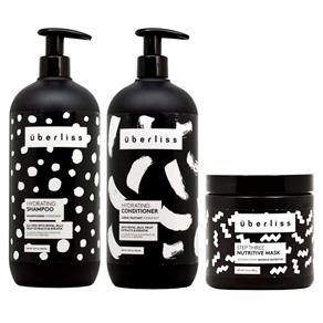 Collection Shampoo (250ml), Condicionador (250ml) e Máscara (150ml) Avlon Uberliss Hydrating