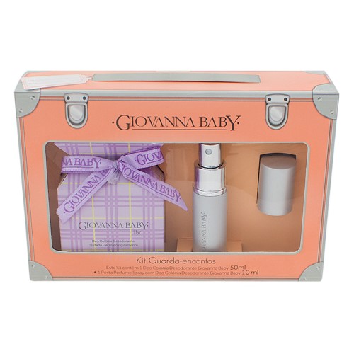 Colônia Giovanna Baby Lilac com 50ml + Porta Perfume Spray