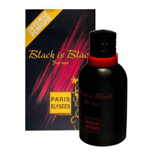 Colonia Paris Masc Black Is Black 100ml - Paris Elysees
