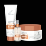 Color Glam Blond Shampoo 250ml, Máscara 220ml E Oil Radiance 60ml Ecosmetics