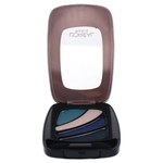 Color Riche Eyeshadow Quad - # 211 Blue Haute Couture da LOreal Paris para mulheres - 0.17 oz