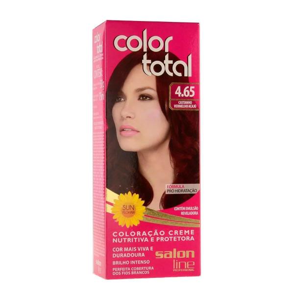 Color Total N 4.65 Castanho Vermelho Acaju Salon Line
