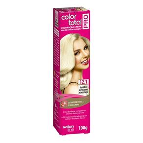 Color Total Pro Salon Line Coloração Creme - 12.1 Louro Super Claro Acinzentado