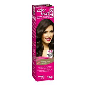 Color Total Pro Salon Line Coloração Creme - 4.0 Castanho Médio