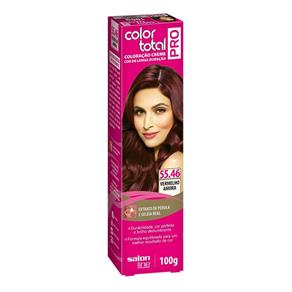 Color Total Pro Salon Line Coloração Creme - 55.46 Vermelho Amora