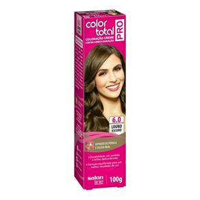 Color Total Pro Salon Line Coloração Creme - 6.0 Louro Escuro
