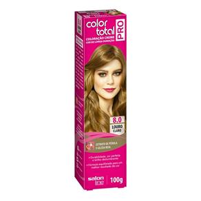 Color Total Pro Salon Line Coloração Creme - 8.0 Louro Claro